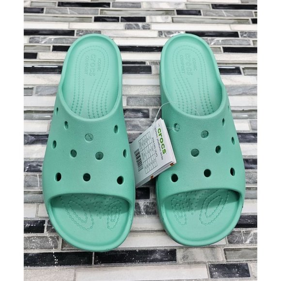 Crocs Classic Platform Jade Stone Women's Slides Size 9 - Picture 3 of 11